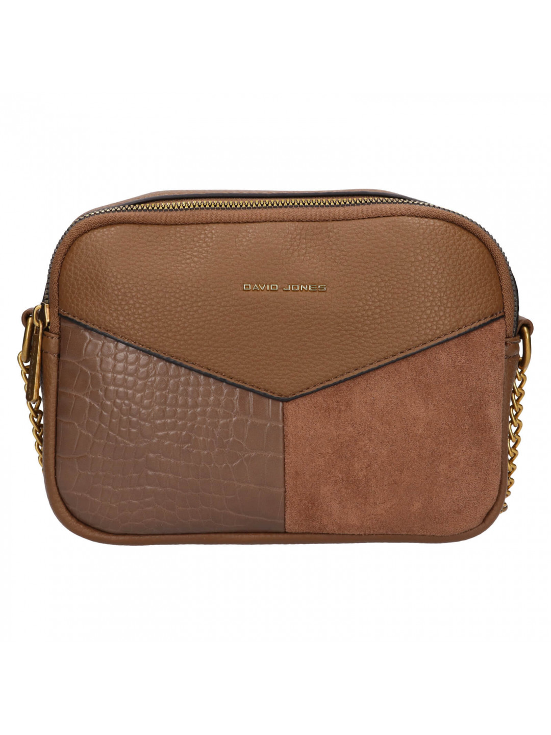 Dámská crossbody kabelka David Jones Electe – hnědá